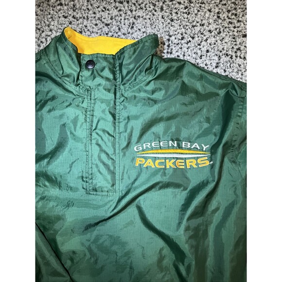 Vintage Mirage Green Bay Packers Jacket Size XL Quarter Zip Reversible - Picture 11 of 11
